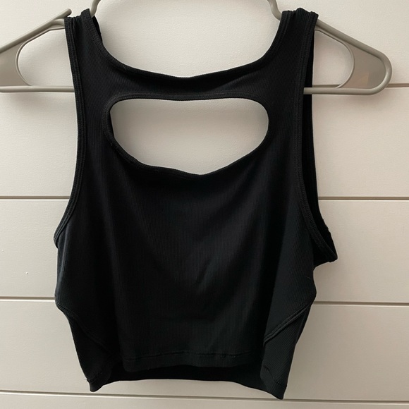 lululemon athletica Tops - Lululemon Cut Out Crop Top